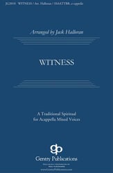 Witness SSAATTBB choral sheet music cover